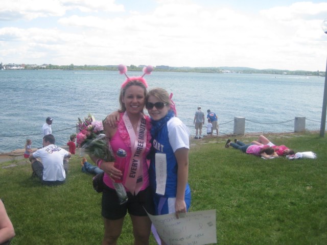 Ali and I at the end of 40 miles